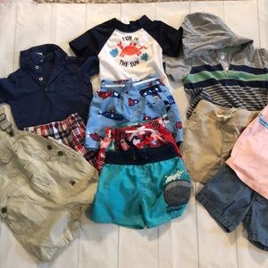 11 piece Boys 18 month summer lot